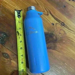 L.L. Bean Blue Water Bottle without the cap stainless steel 500 mL